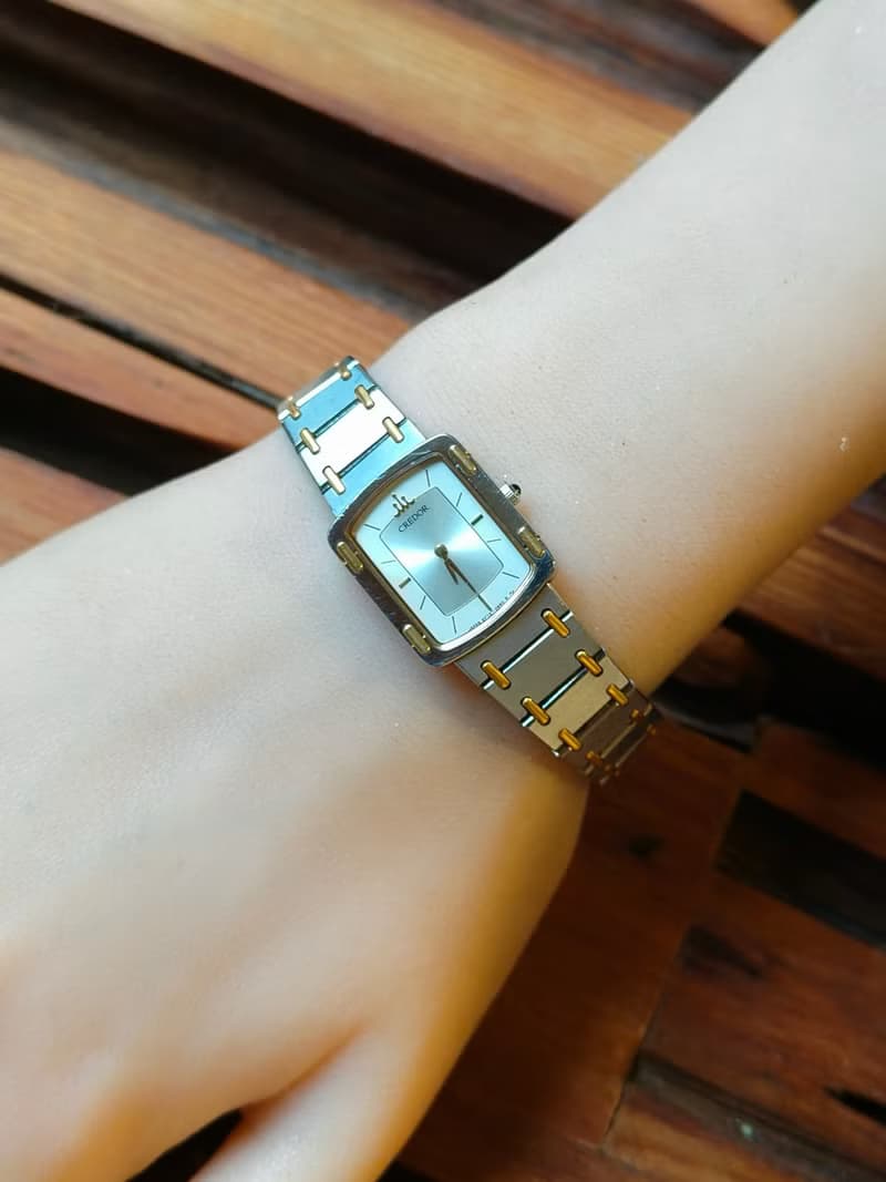 SEIKO成立頂級 CREDOR貴朵品牌 鋼+18k 石英錶