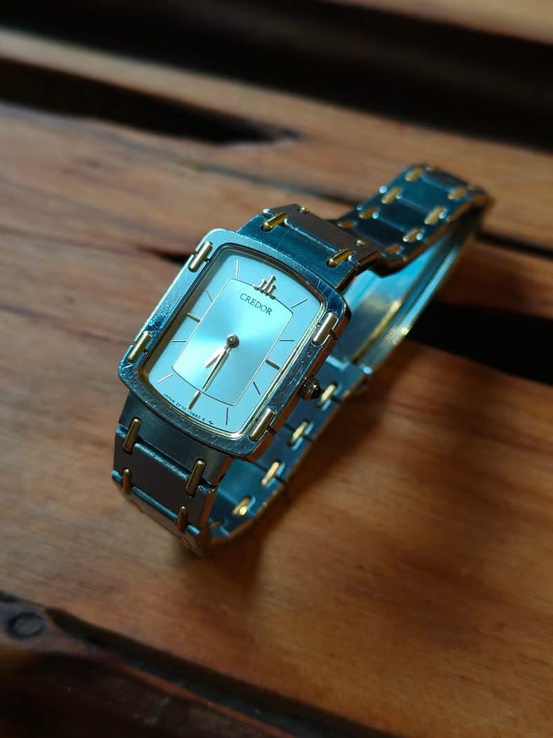 SEIKO成立頂級 CREDOR貴朵品牌 鋼+18k 石英錶