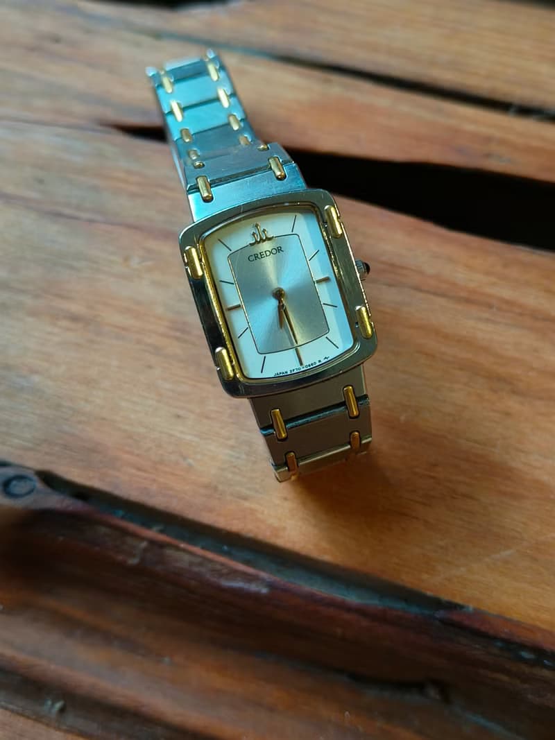 SEIKO成立頂級 CREDOR貴朵品牌 鋼+18k 石英錶