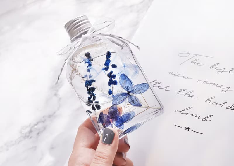 Tiffany蒂芬妮浮游花小夜燈/可刻字/乾燥花/永生花/生日聖誕樹