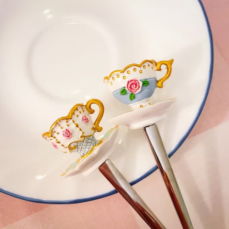 英式下午茶造型叉匙4入組