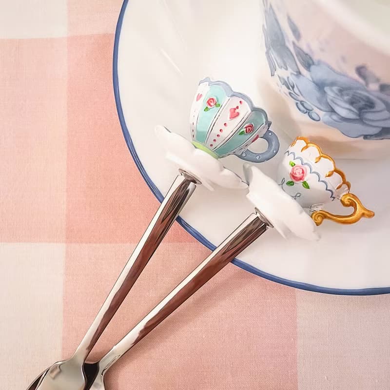 英式下午茶造型叉匙4入組