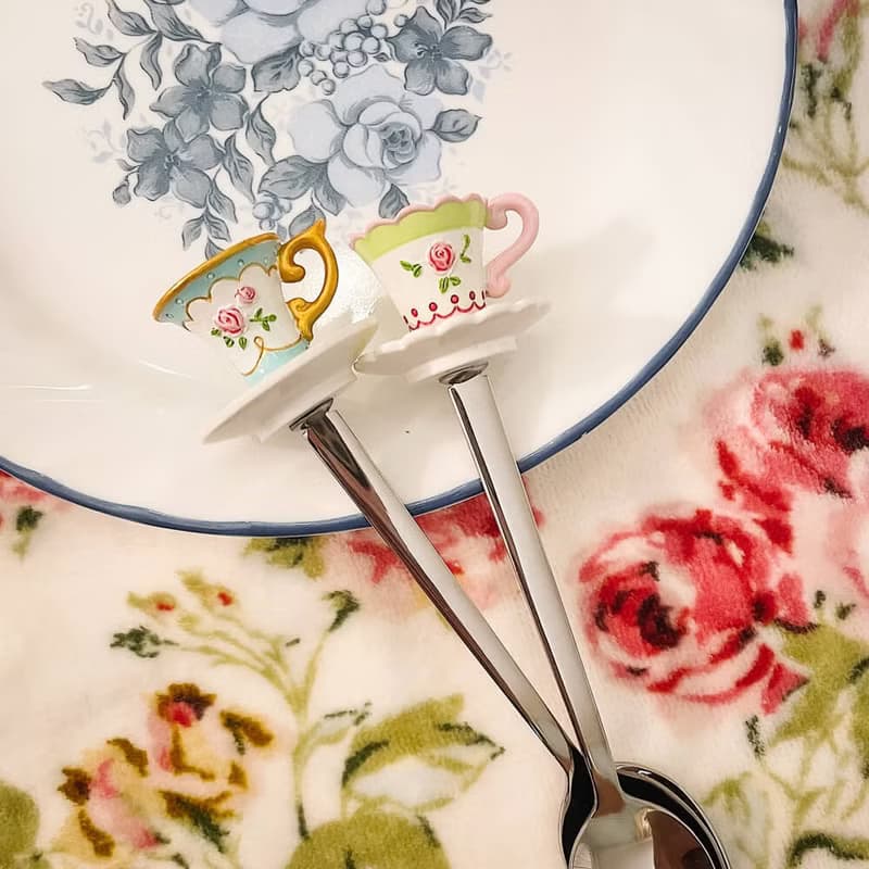 英式下午茶造型叉匙4入組