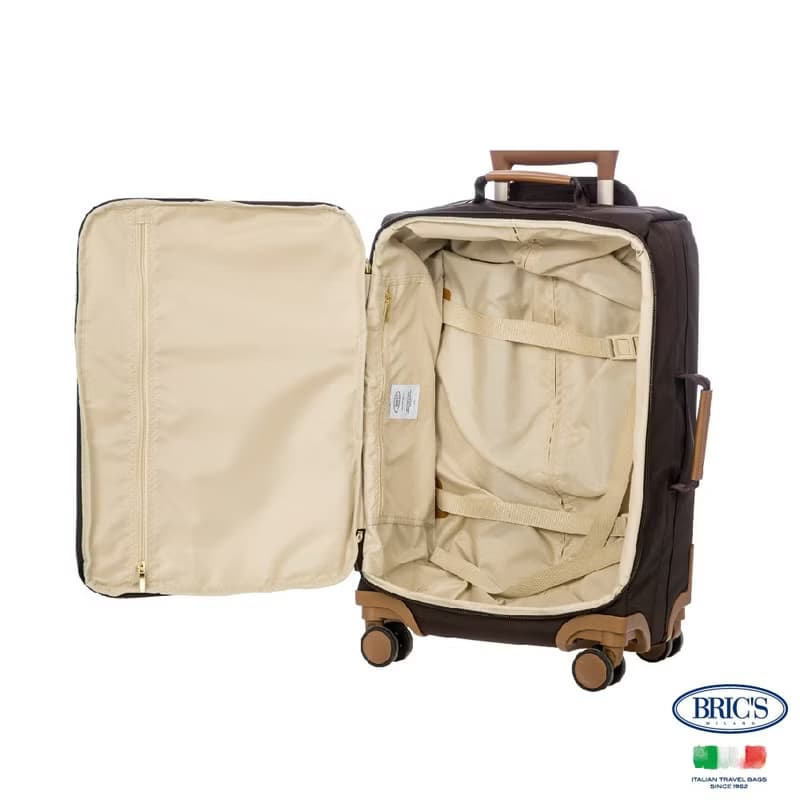 【BRIC' S】X-Travel 20吋 防潑水登機箱 咖啡