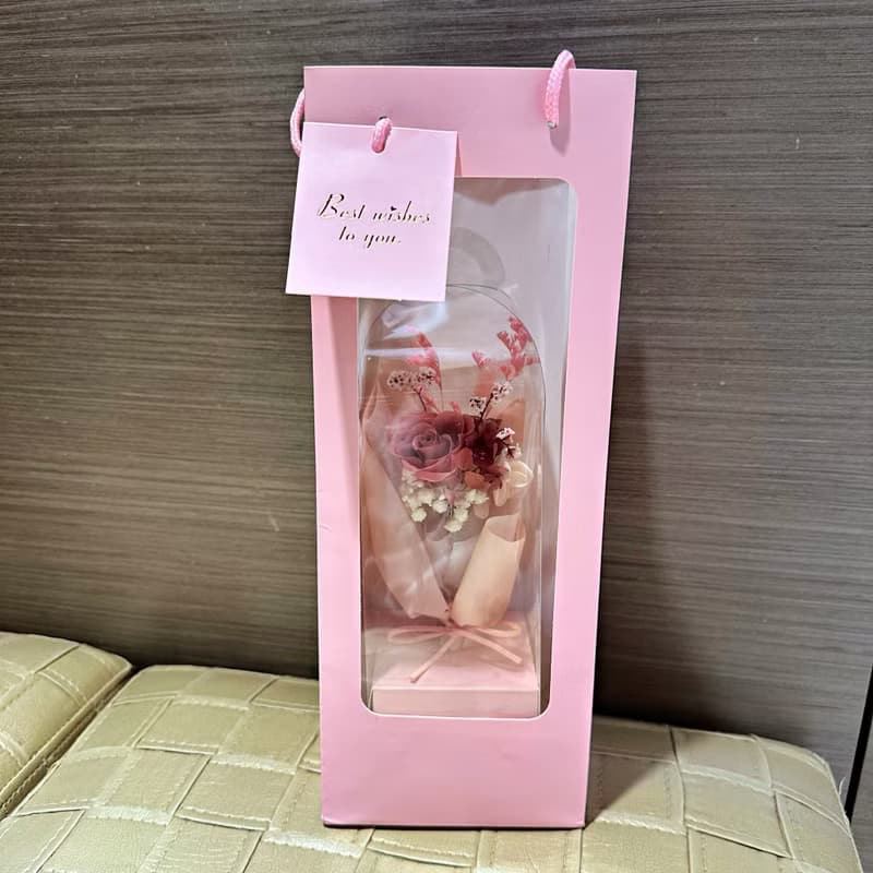 永生花束 七夕情人節 送禮花束 永生玫瑰 快速出貨 花束 附紙袋
