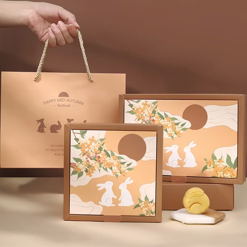 中秋節月餅香氛蠟燭禮盒4入