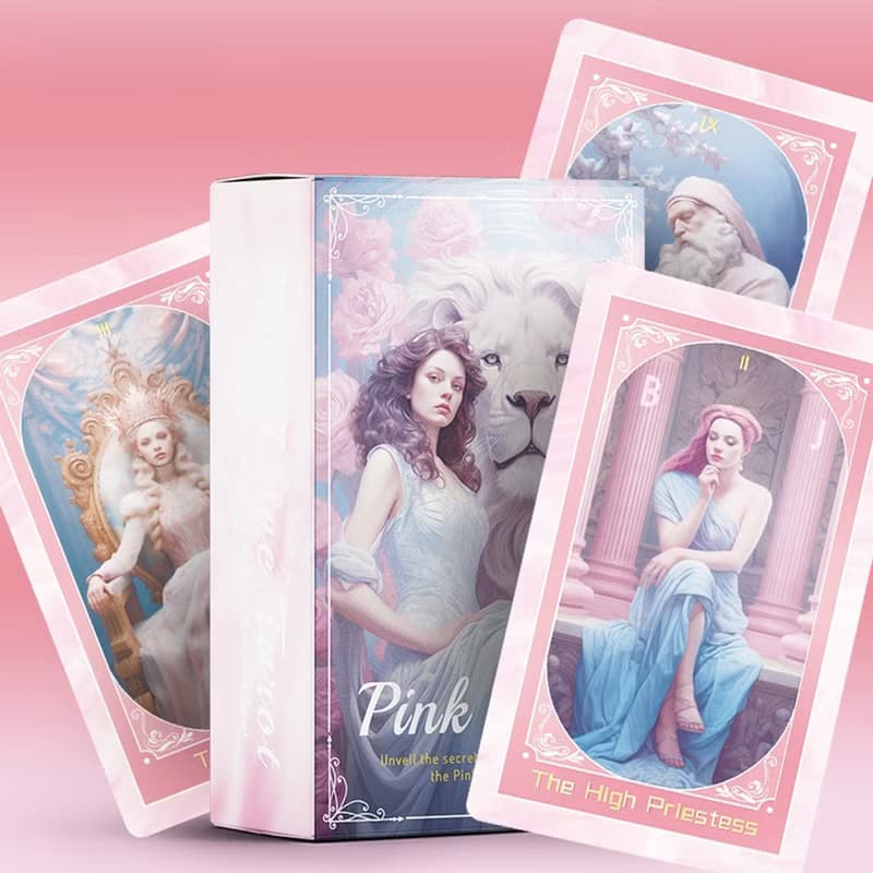 粉色之戀塔羅牌tarot 韋特系新手78張卡牌初學者桌游