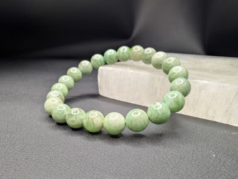 罕有綠色天河石 手串 手鍊 天然水晶 水晶手串 8.5mm 水晶手鍊