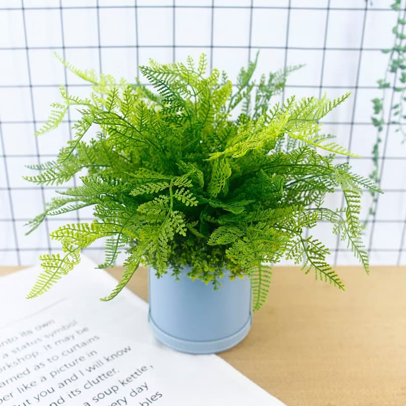 高擬真波斯頓蕨皮革籃植栽/人造植栽/仿真植物/綠化/佈置