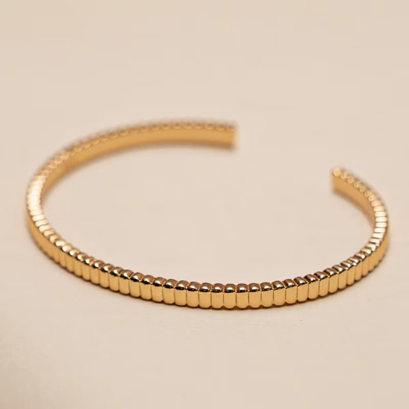 Strip 精緻條紋手鐲 | 純銀 | 免運 | Belinda輕珠寶