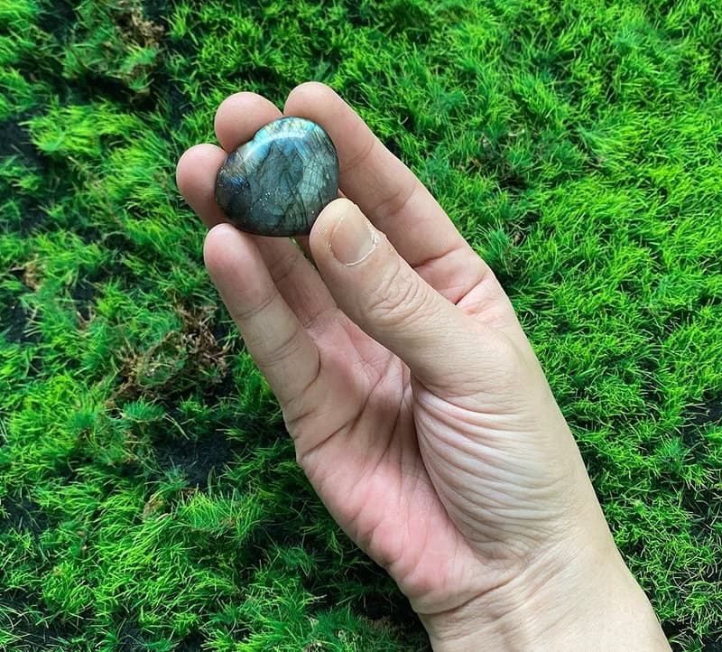 天然可愛拉長石愛心 能量 療癒  旺姻緣 財運水晶