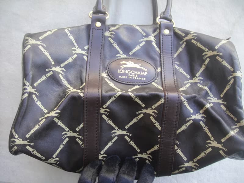 【老時光 OLD-TIME】早期二手老包法國製LONGCHAMP波士頓包