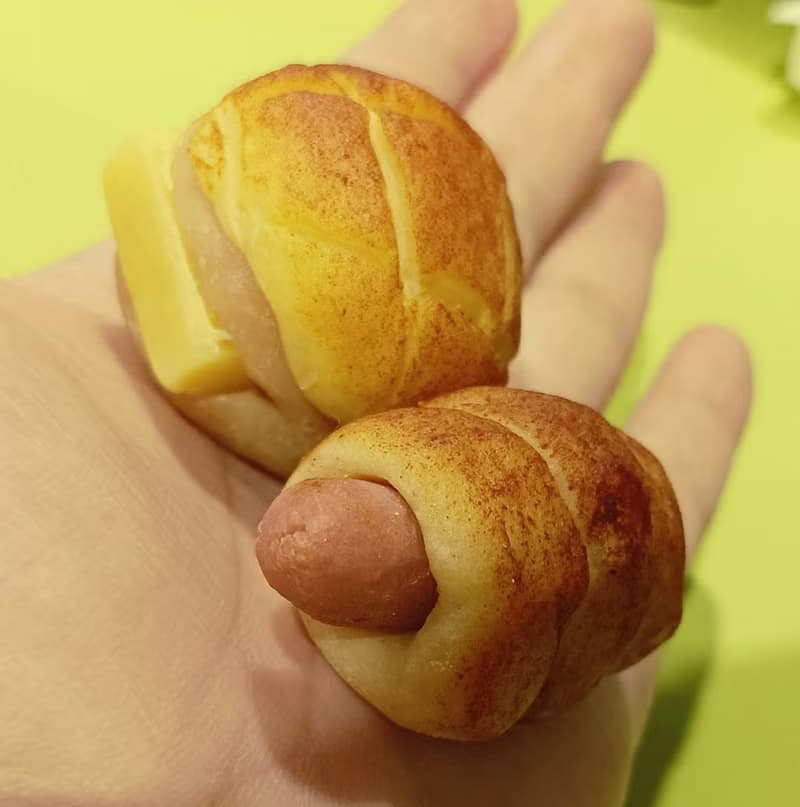 迷你腸仔包+蛋撻手工皂