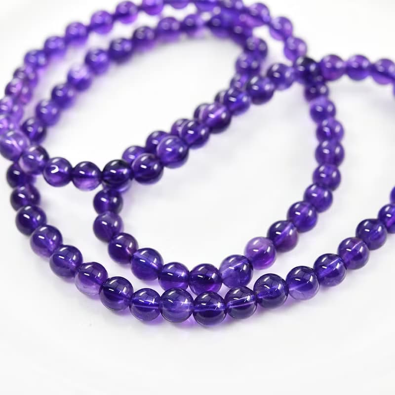 恋愛成就 愛の守護石　アメジストのブレスレット 2月誕生石