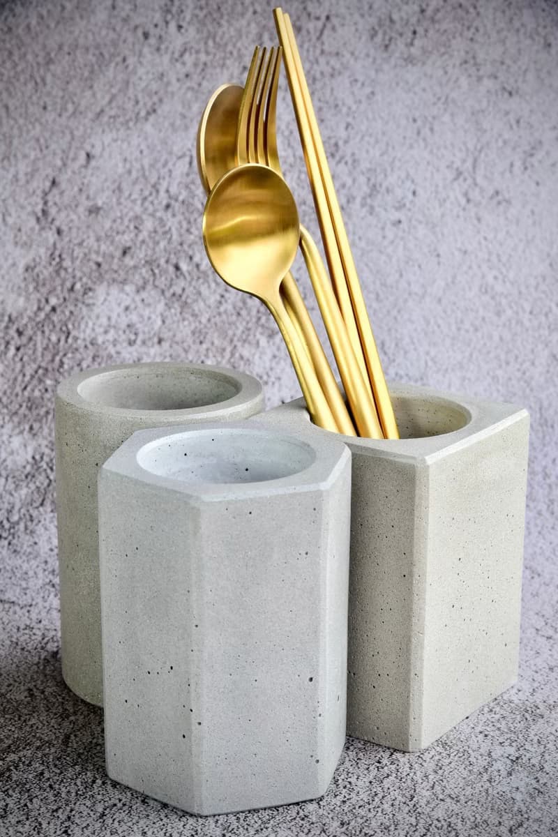 水泥製 花盆 燭台 刀插 餐具 筆筒 DIY 200ml 畢業禮