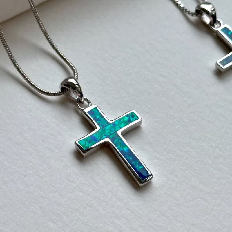 【十字架 簡約銀飾品】澳寶925銀十字架項鏈