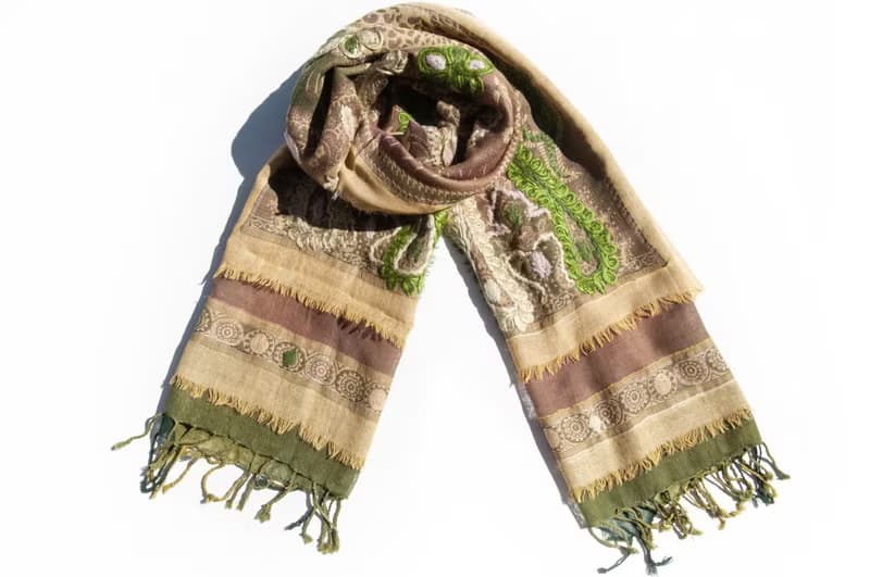 喀什米爾Cashmere/水煮羊毛披肩/針織圍巾/刺繡圍巾/羊絨披巾-花