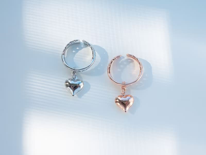 Crush 系列 I 大心型 * 耳骨夾 耳窩夾 愛心 銀色 玫瑰金
