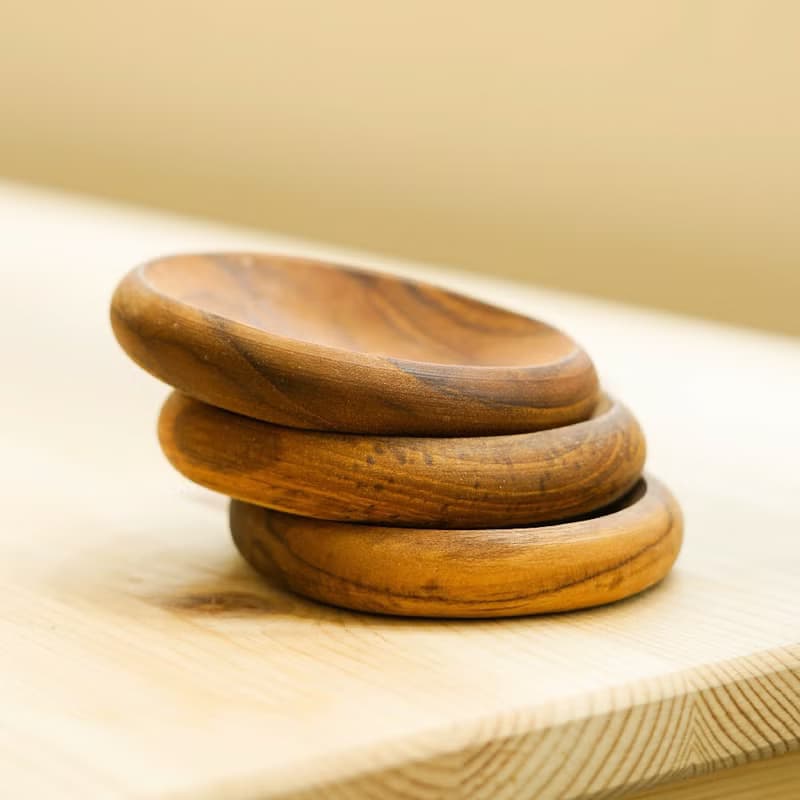 天然柚木醬碟/醬料碟/醬料盤/碟子/置物盤/飾品盤/原木製