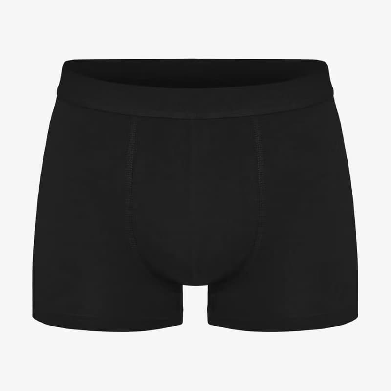 Bread & Boxers 三件組 有機棉低腰短版內褲 - 黑