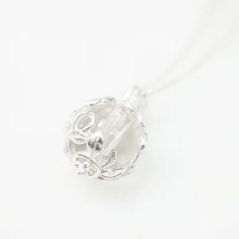 BLOSSOM 花兒 - 限量白水晶純銀墜子