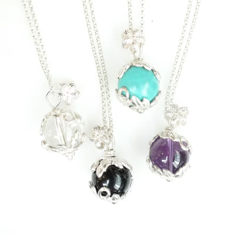 BLOSSOM 花兒 - 限量白水晶純銀墜子