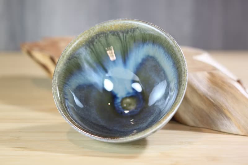 【母親節禮物】120ml 天目釉 柴燒茶杯 鶯歌名家葉敏祥手工作品
