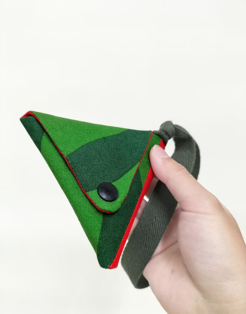 24hr快速出貨/西瓜三角零錢包/耳機包/日製布料
