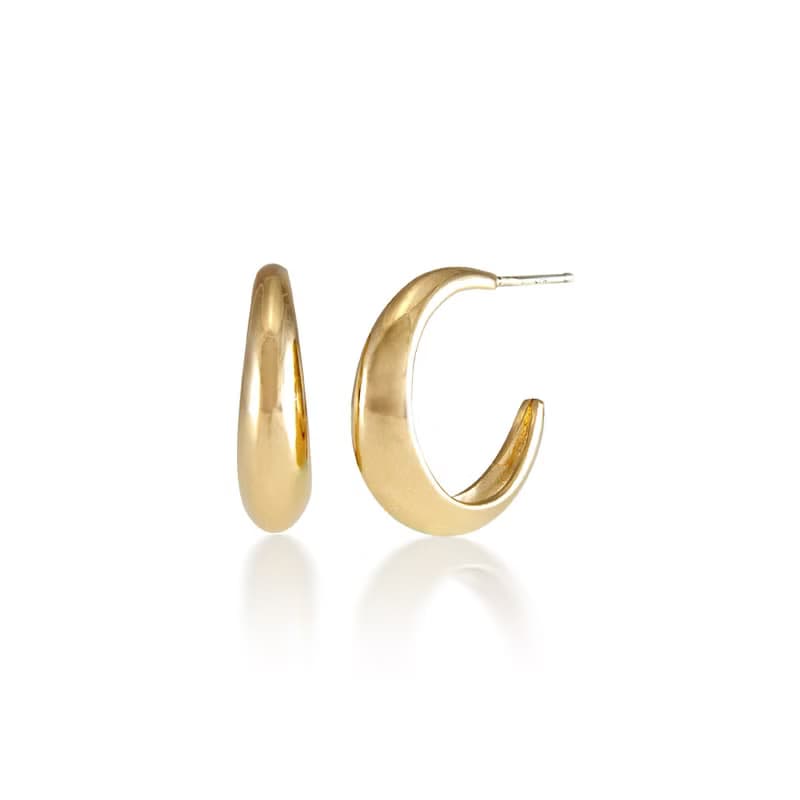 Hoop Earrings 黃銅鍍18K金 圈圈 圈型耳環 生日 情人節 禮物推薦