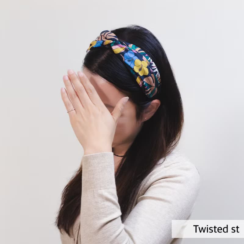tropical flower bandana hairband handmade headband
