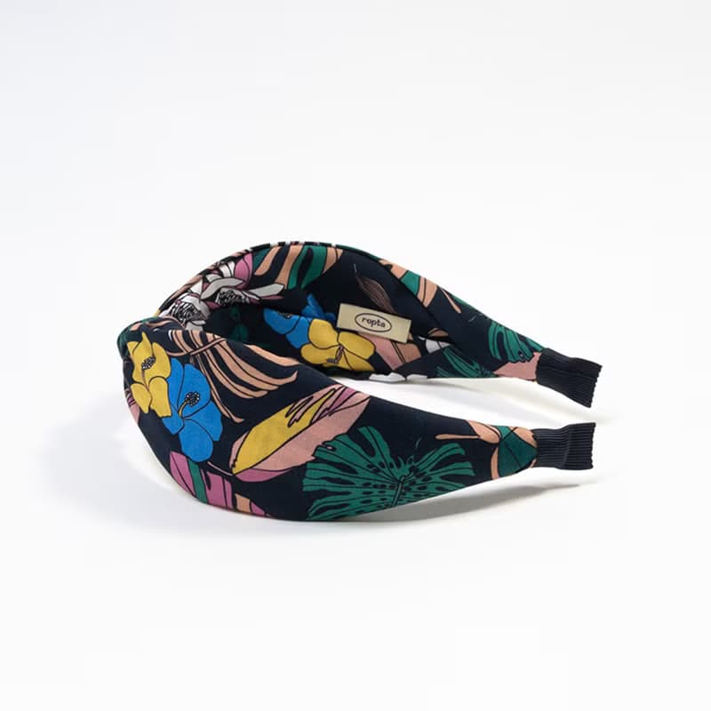 tropical flower bandana hairband handmade headband