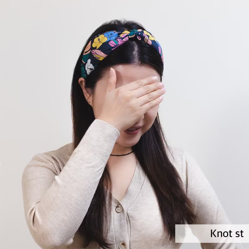 tropical flower bandana hairband handmade headband