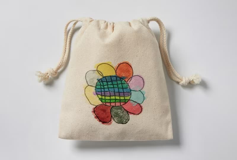 彩色(單色)小花束口袋