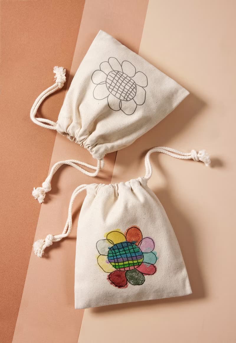彩色(單色)小花束口袋