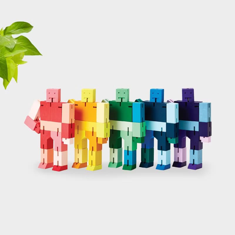 Cubebot 酷比人【漸層迷你】積木變形機器人擺飾兒童玩具公仔