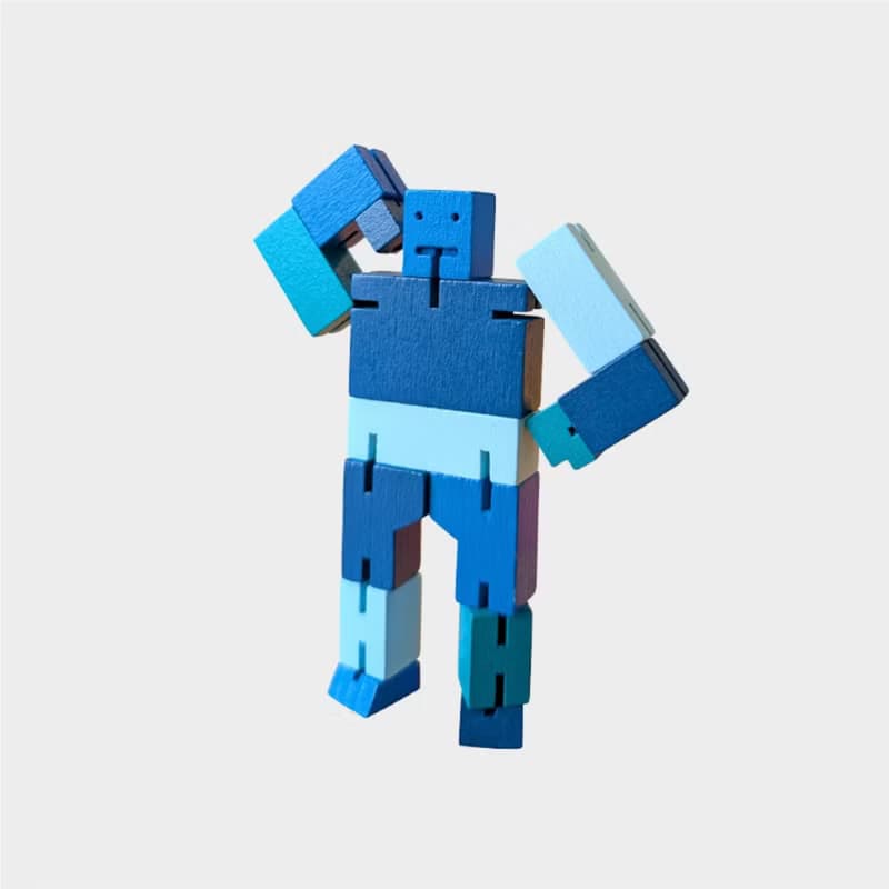 Cubebot 酷比人【漸層迷你】積木變形機器人擺飾兒童玩具公仔