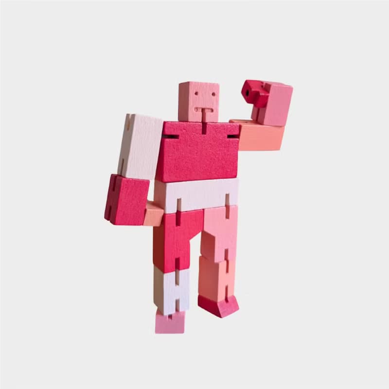 Cubebot 酷比人【漸層迷你】積木變形機器人擺飾兒童玩具公仔