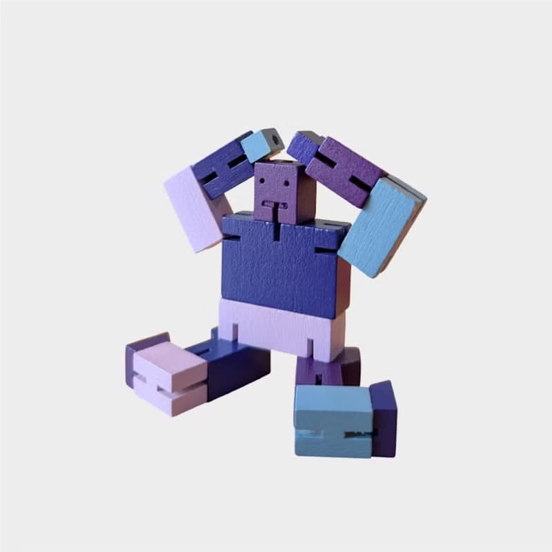Cubebot 酷比人【漸層迷你】積木變形機器人擺飾兒童玩具公仔
