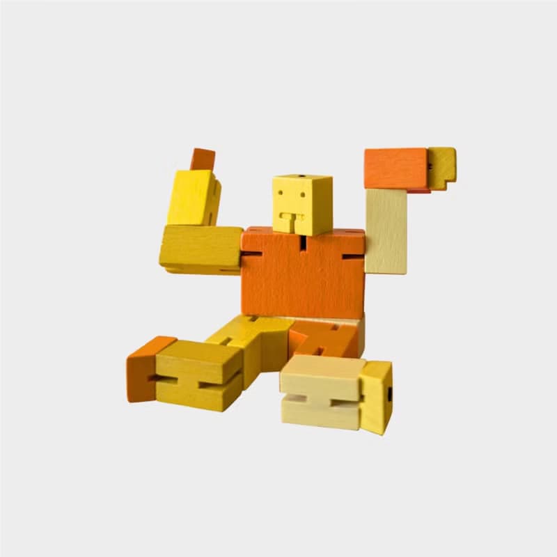 Cubebot 酷比人【漸層迷你】積木變形機器人擺飾兒童玩具公仔