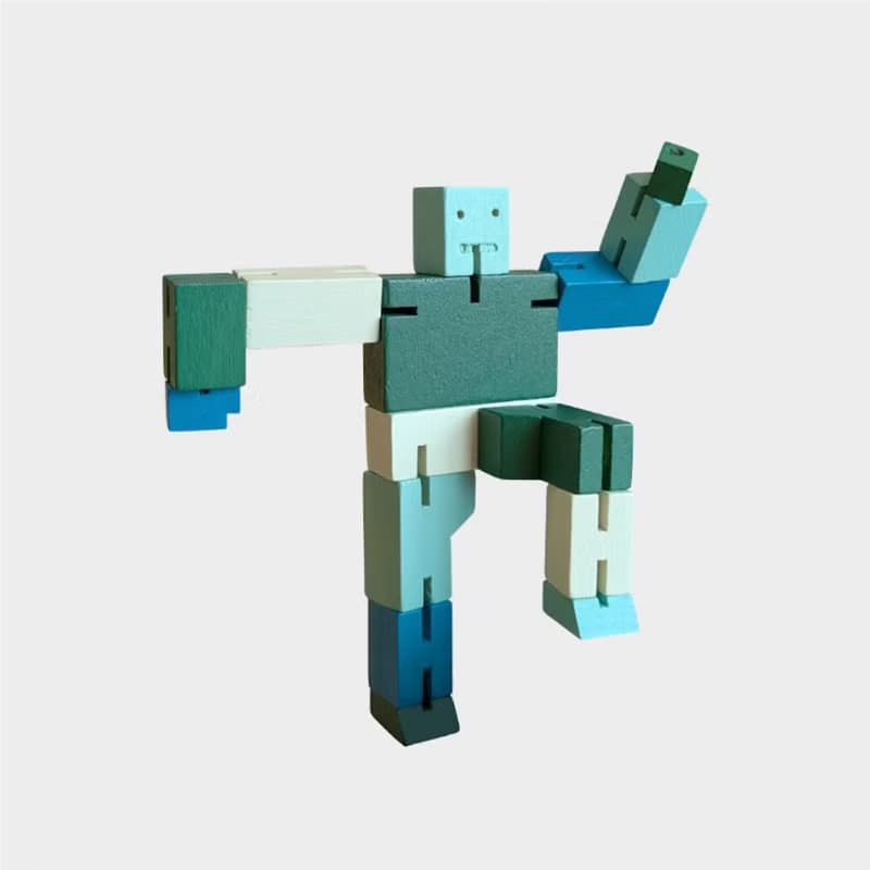 Cubebot 酷比人【漸層迷你】積木變形機器人擺飾兒童玩具公仔