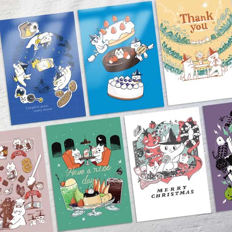 雙面明信片 (生日/感謝/聖誕節/其他)【任選3入】 / 五角星球