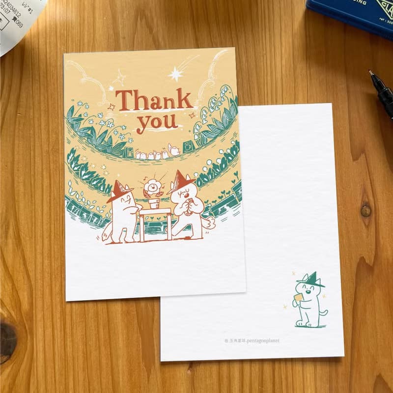 雙面明信片 (生日/感謝/聖誕節/其他)【任選3入】 / 五角星球