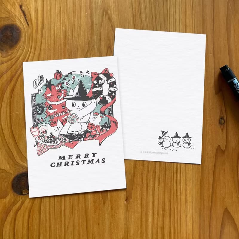 雙面明信片 (生日/感謝/聖誕節/其他)【任選3入】 / 五角星球