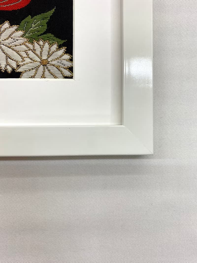 色打掛からつくるきものアート　vintage fabric 御所車 和モダン アートパネル 和風インテリア プレゼント お祝い 縁起物 額装インテリア　43