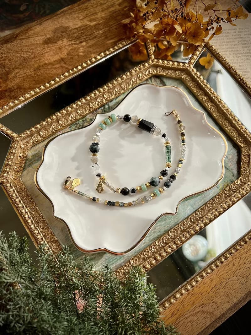 -靈魂伴侶-天然水晶手鏈/黃銅手鍊