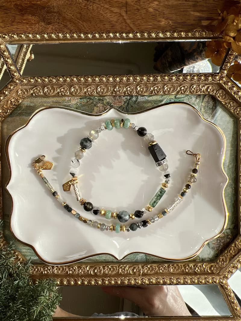 -靈魂伴侶-天然水晶手鏈/黃銅手鍊