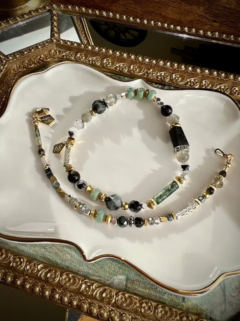 -靈魂伴侶-天然水晶手鏈/黃銅手鍊