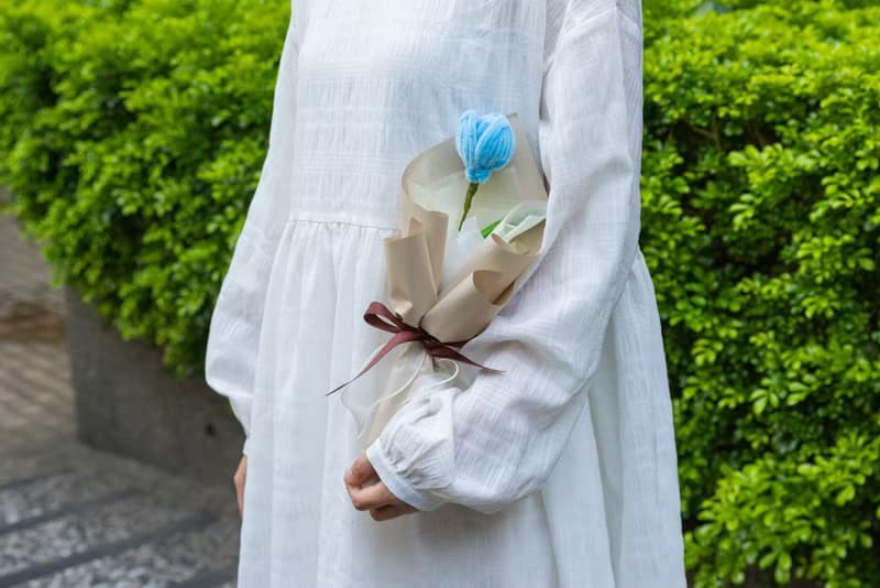 情人節首選 鬱金香 手工毛根花束  淡色系華麗款