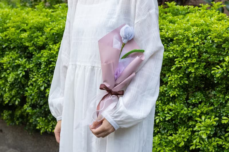 情人節首選 鬱金香 手工毛根花束  淡色系華麗款