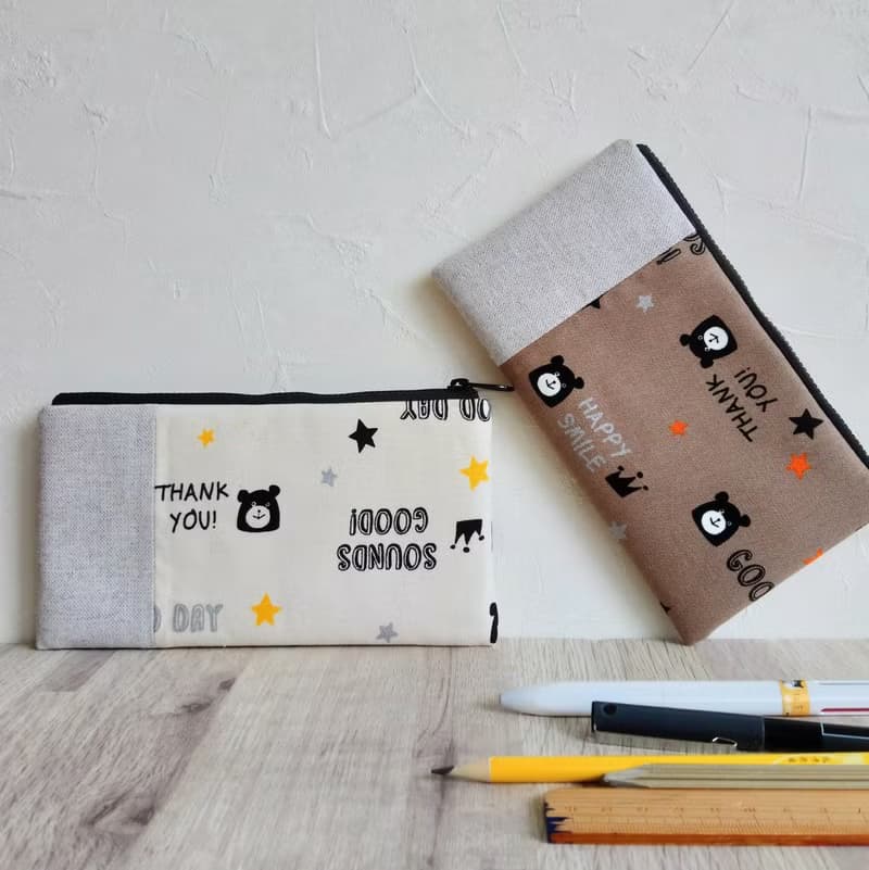 【FAW/萬用長夾(中)】幸運小熊 法國銀蔥 內有隔層!